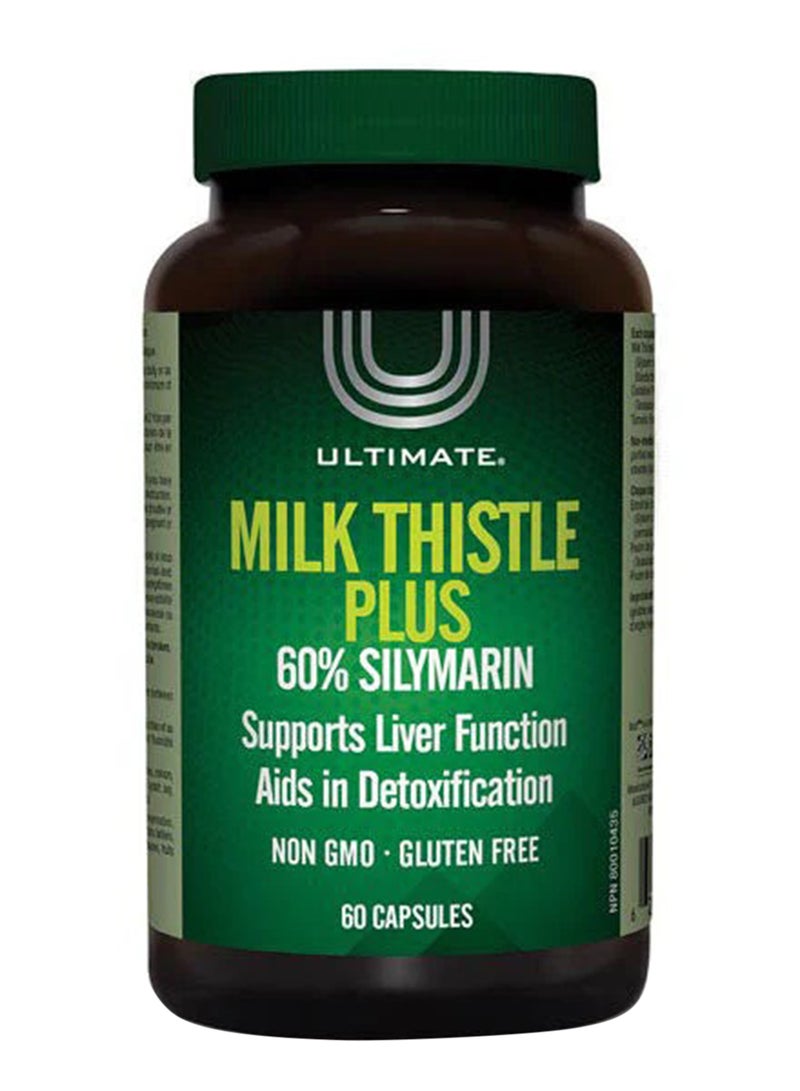 Milk Thistle Plus 60% Silymarin Capsules 60's