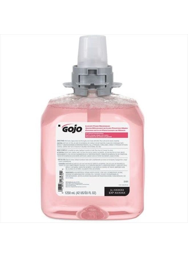 GOJO FMX-12 Luxury Foam Handwash, Cranberry Scent, EcoLogo Certified, 1250 mL Foam Soap Refill for GOJO FMX-12 Push-Style Dispenser (Pack of 3) – 5161-04