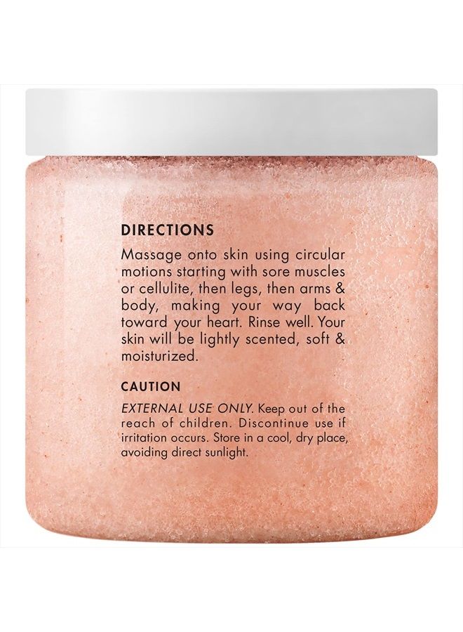 Himalayan Salt Body Scrub with Lychee Oil, Exfoliating Salt Scrub to Exfoliate & Moisturize Skin, Deep Cleansing - 10 oz