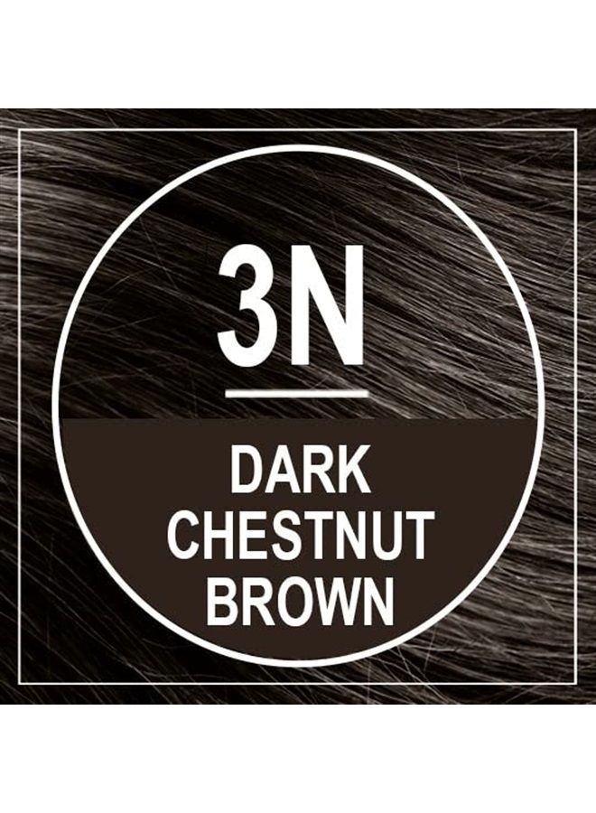 Permanent Hair Color 3N Dark Chestnut Brown (Pack of 1), Ammonia Free, Vegan, Cruelty Free, up to 100% Gray Coverage, Long Lasting Results