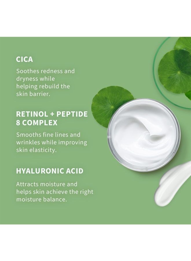 Cica Face Moisturizer for Women Anti-Aging, Anti-Wrinkles Natural Korean Cica Cream 1.68 fl.oz