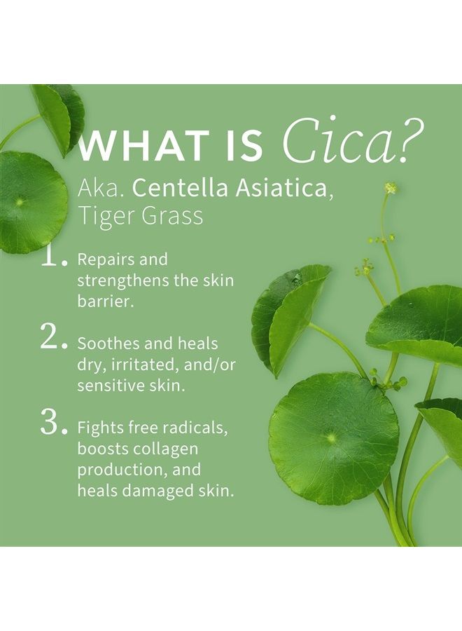 Cica Face Moisturizer for Women Anti-Aging, Anti-Wrinkles Natural Korean Cica Cream 1.68 fl.oz