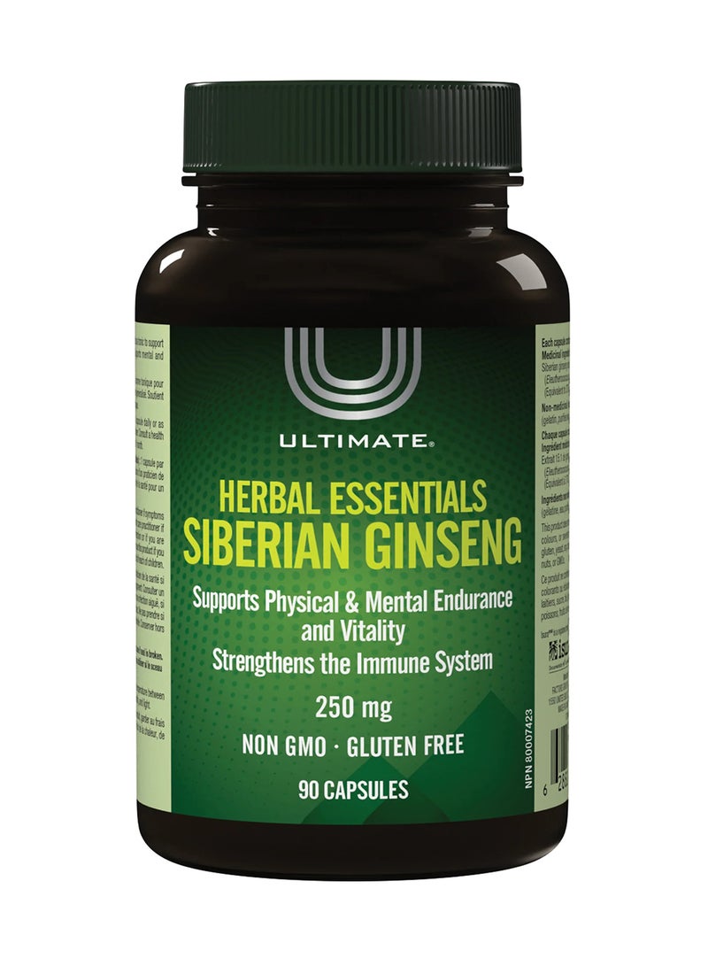 Herbal Essentials Siberian Ginseng 250mg Capsules 90's