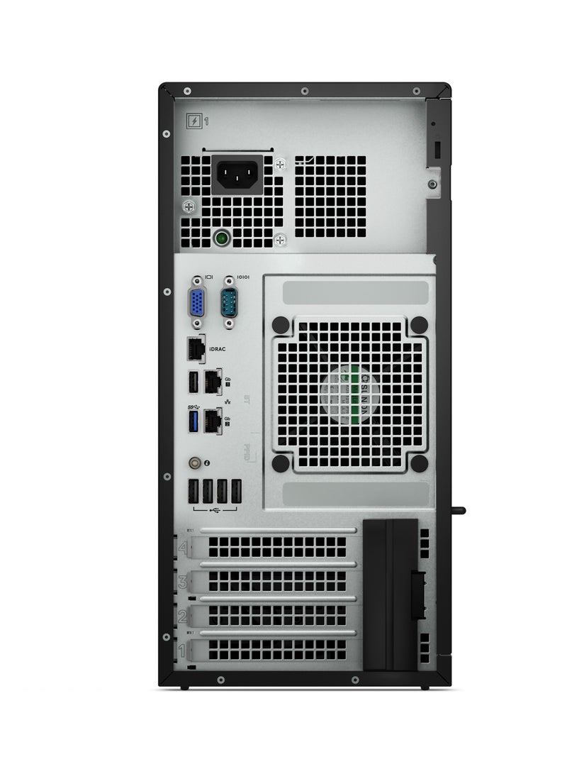 PowerEdge T150 Tower Server, Intel Xeon E2314 Processor/8GB RAM/1TB HDD/DOS(Without Windows) Black
