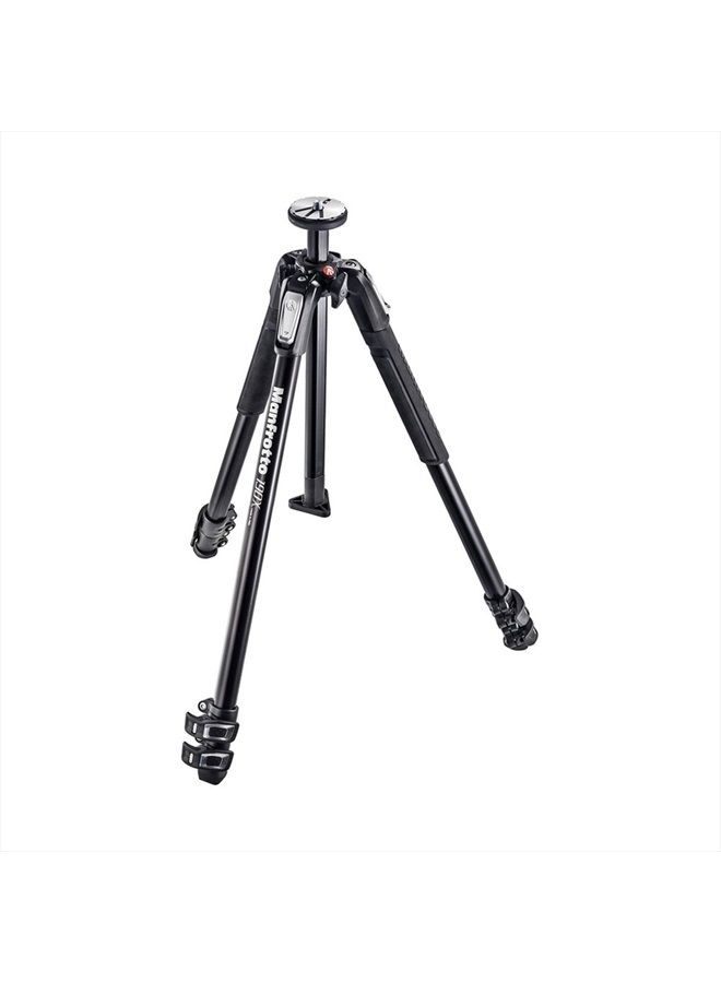 190X Aluminum 3-Section Tripod (MT190X3),Black