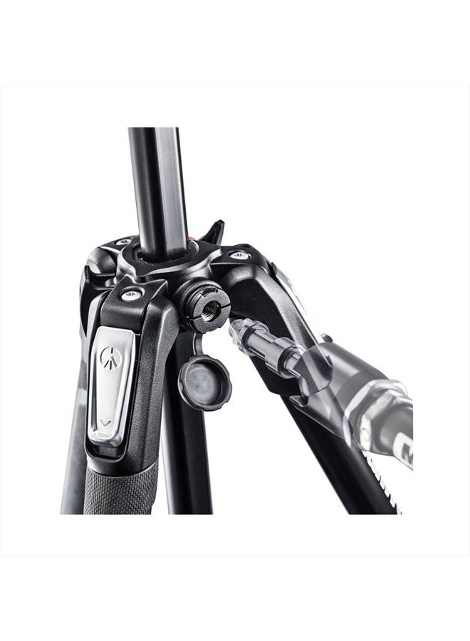 190X Aluminum 3-Section Tripod (MT190X3),Black