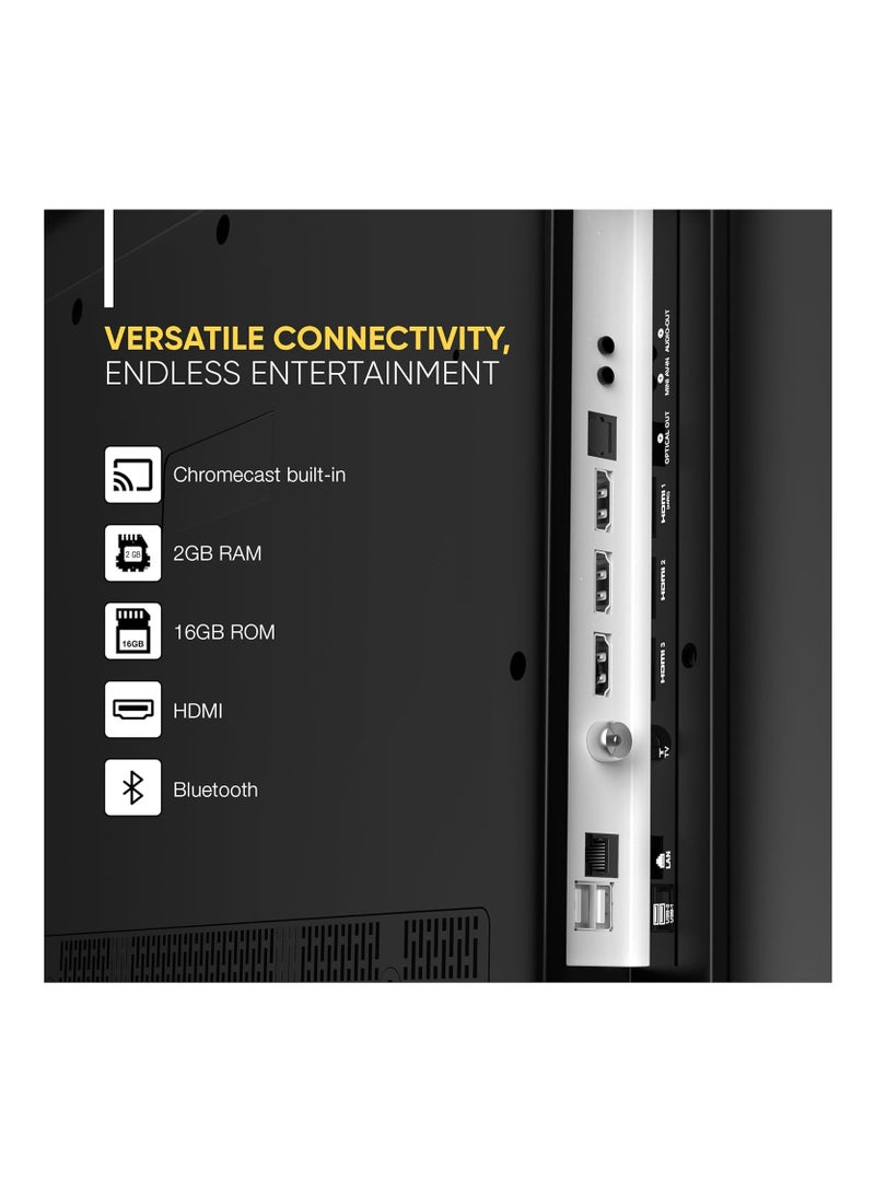 58 Inch 4K QLED Ultra HD Smart Google TV, Hands-Free Voice Control, Game Master, Dolby Vision + Atmos, 4K HDR10+, Effortless Connectivity With Android & Apple Devices NPROG60QLED Black
