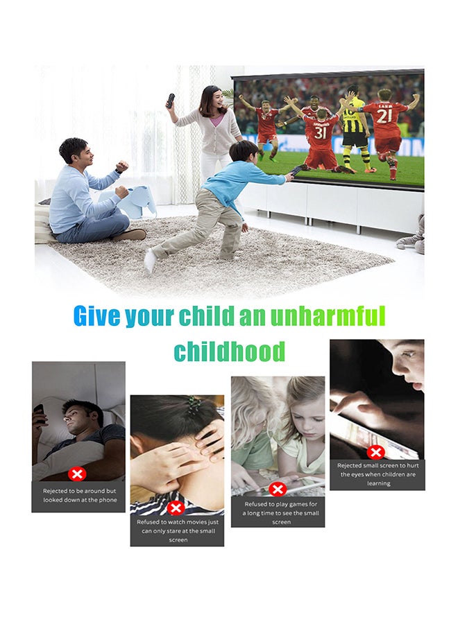 Home Android LED Projector 3500 Lumens Mobile Casting Portable Projector Screen Upto 200