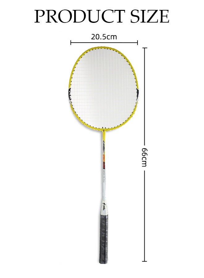 Badminton Rackets Set 2 Player Badminton Rackets Lightweight Badminton Racquet with 3 Shuttlecocks and 1 Carrying Bag,Badminton Backyard Games for Outdoor,Garden,Beach,Family Fun Game