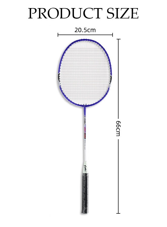 Badminton Rackets Set 2 Player Badminton Rackets Lightweight Badminton Racquet with 3 Shuttlecocks and 1 Carrying Bag, Badminton Backyard Games for Outdoor, Garden, Beach, Family Fun Game