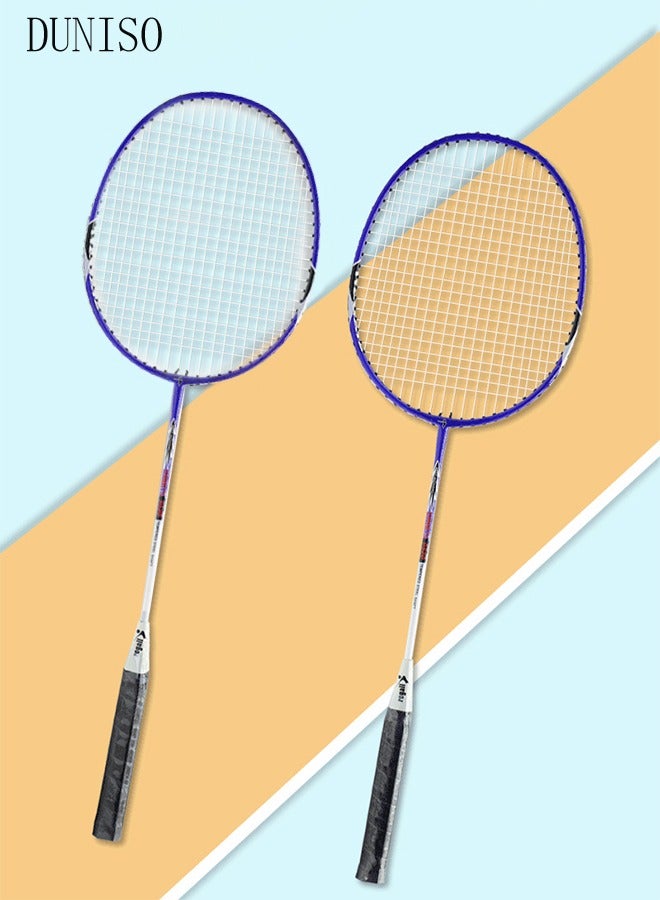 Badminton Rackets Set 2 Player Badminton Rackets Lightweight Badminton Racquet with 3 Shuttlecocks and 1 Carrying Bag, Badminton Backyard Games for Outdoor, Garden, Beach, Family Fun Game