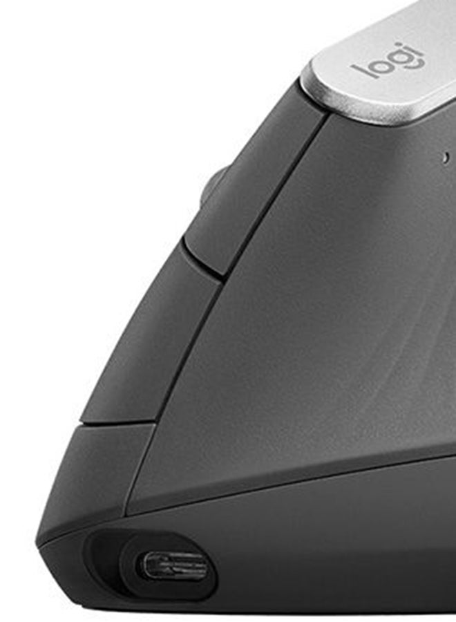 MX Vertical Ergonomic Wireless Mouse With USB Receiver Graphite