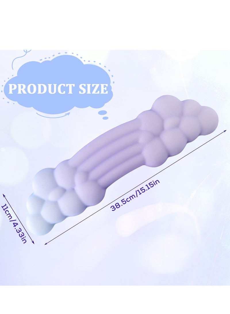 Keyboard Cloud Wrist Rest, Ergonomic Support, High Density Memory Foam with Non Slip Base, Support for Home Office, Computer, Laptop, Gaming, Purple