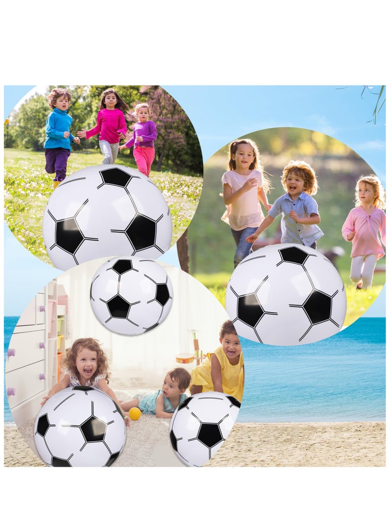 16 Inch Glossy Beach Ball, 8 Pcs Giant Inflatable Sports Balls Large Inflatable Beach Ball for Summer Pool Outdoor Sports Games Party Decor