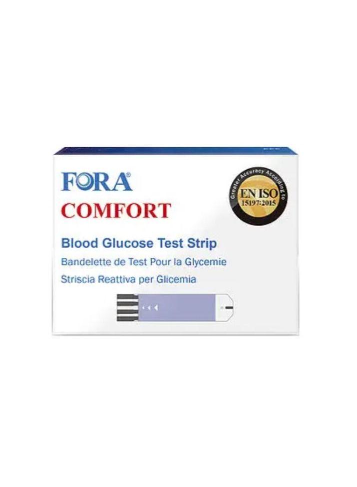 Fora Comfort Blood Glucose Test Strips 50pcs