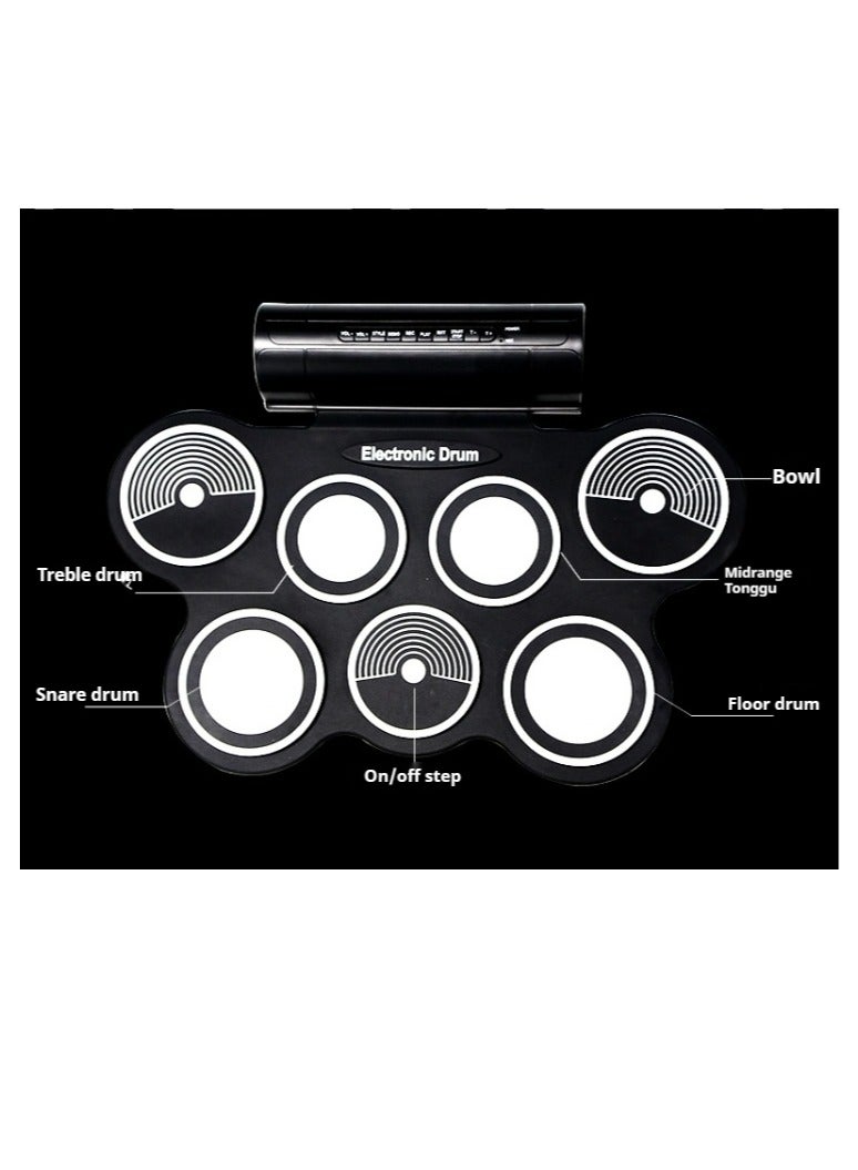 Portable Foldable Silicone Electronic Drum Pad Kit