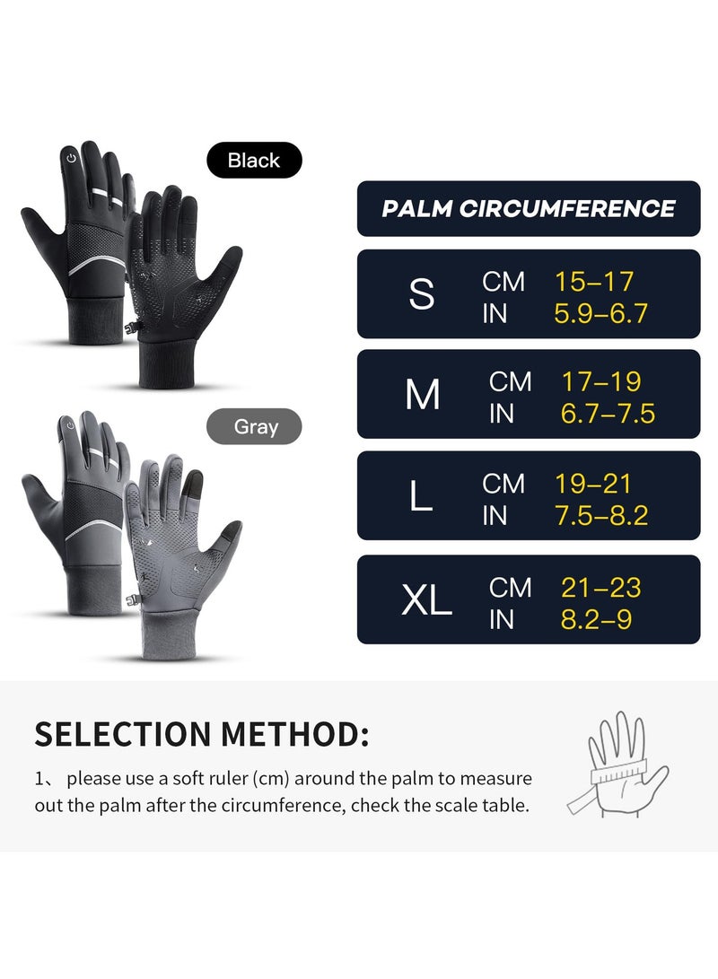 Winter Gloves - Waterproof, Thermal, Touchscreen Friendly for Outdoor Sports, Running, Biking, and Driving - Unisex Design for Men and Women