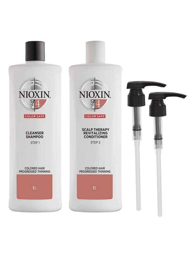 System 4 Shampoo & Conditioner Prepack For Color Treated Hair With Progressed Thinning Pumps Included 33.8 Fl Oz