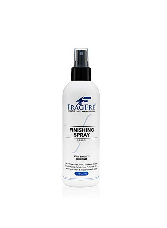 Hair Finishing Spray 8 Oz Flexible Soft Hold Hair Spray For Sensitive Skin Fragrance Free Hypoallergenic Parabens Free Non Irritating Quick Dry Denatured Alcohol Gluten Free Vegan