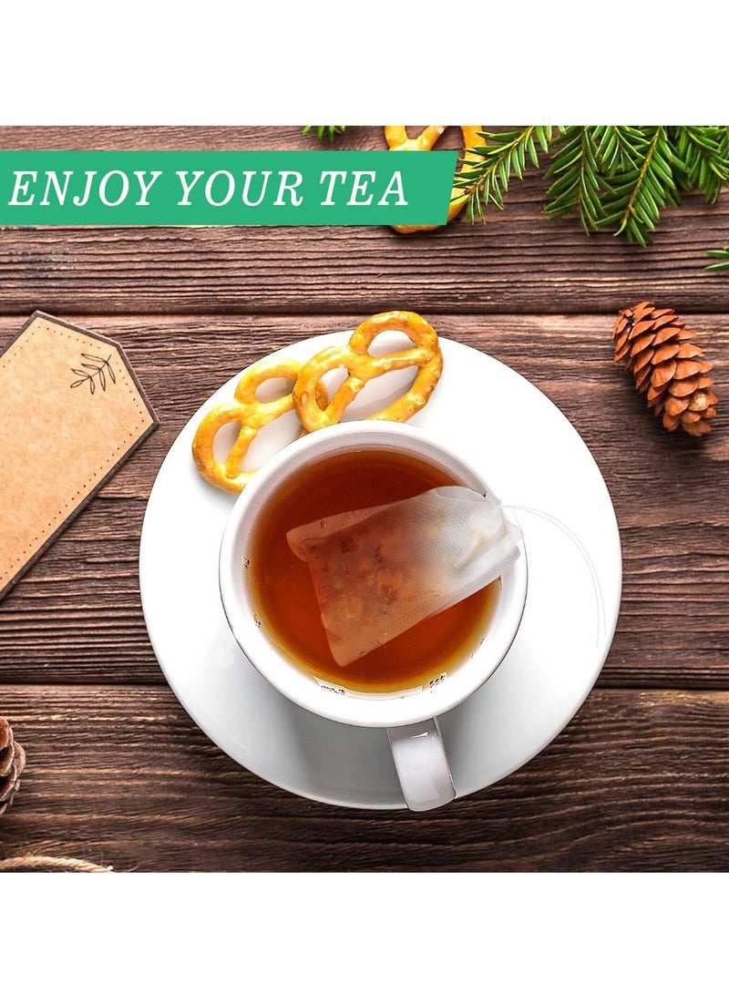 1000 Pcs Disposable Tea Bags for Loose Leaf Tea, Drawstring Empty Tea Infuser with 2 Pcs Tea Spoon, Natural Material Tea Filter Bags for Loose Leaf Tea, Coffee