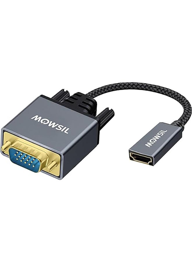 VGa to HDMI Adapter,VGA Male to HDMI Female Converter Compatible for TV Stick, Raspberry Pi, Laptop, PC, Tablet, Digital Camera, etc