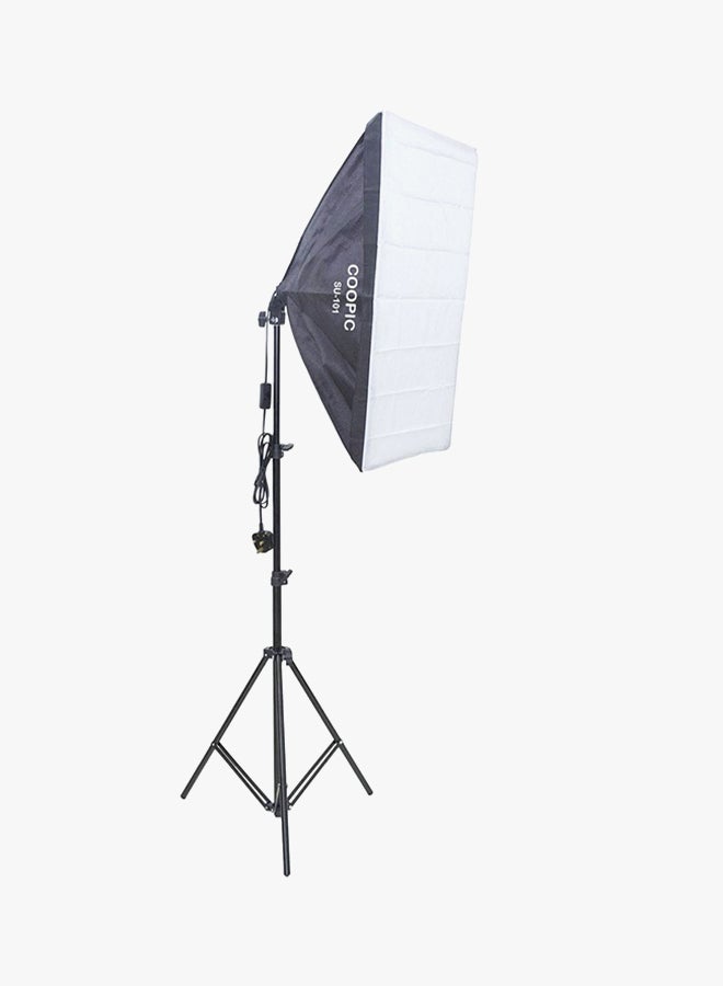 Rectangular Photography Lighting Kit Black