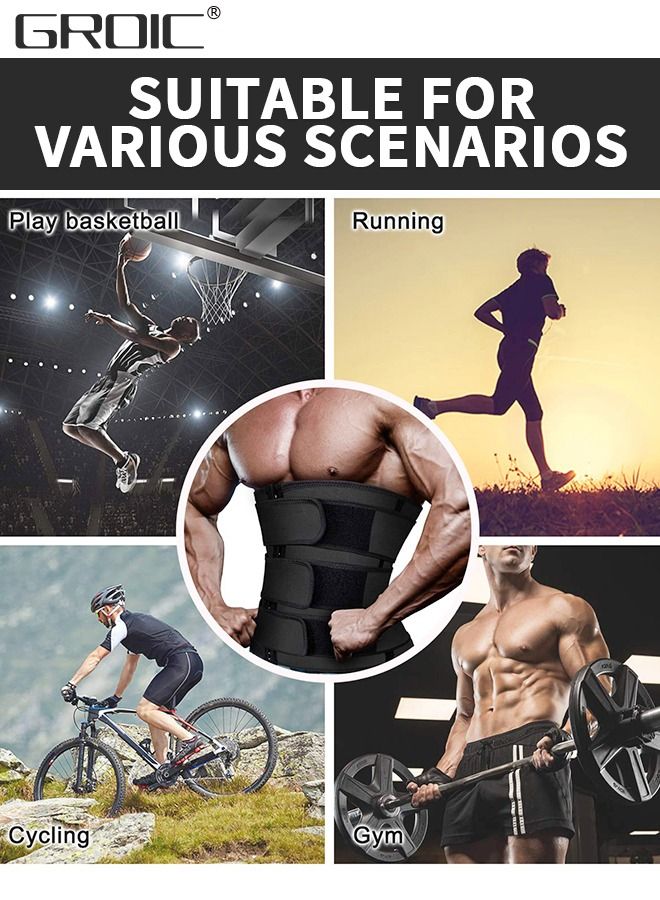 Men's Waist Trainer Sauna Weight Loss Body Shaper Sweat Vest for Men with 3 Rows of Hooks and 3 Belt, Neoprene Sauna Waist Sauna Sweat Waist Trimmer Slimmer Belt Workout Girdle, XL
