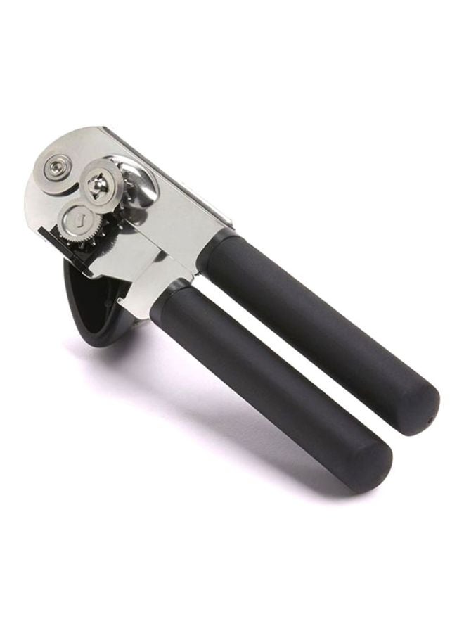 Soft-Handled Can Opener Black/Silver 5x7.6x17.7cm