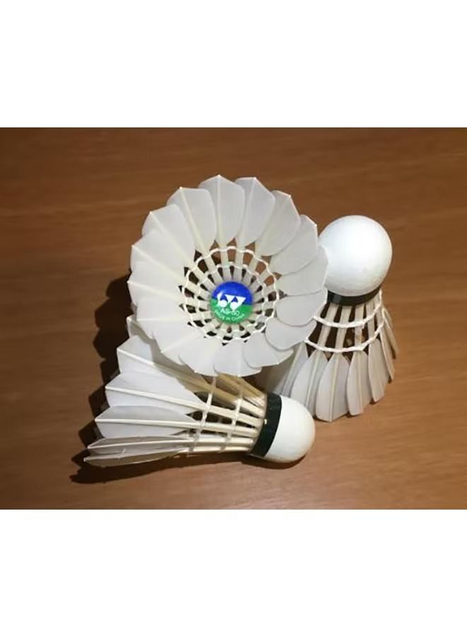 12-Piece Aerosensa 50 Badminton Feather Shuttlecock Set 38.50x6.70cm