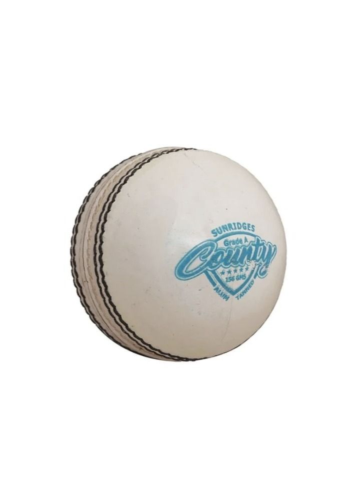 SS County White Cricket Ball Pack of 6