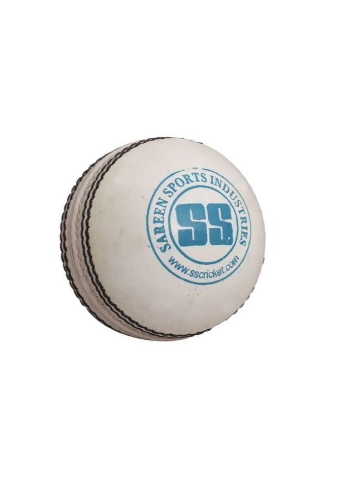 SS County White Cricket Ball Pack of 6