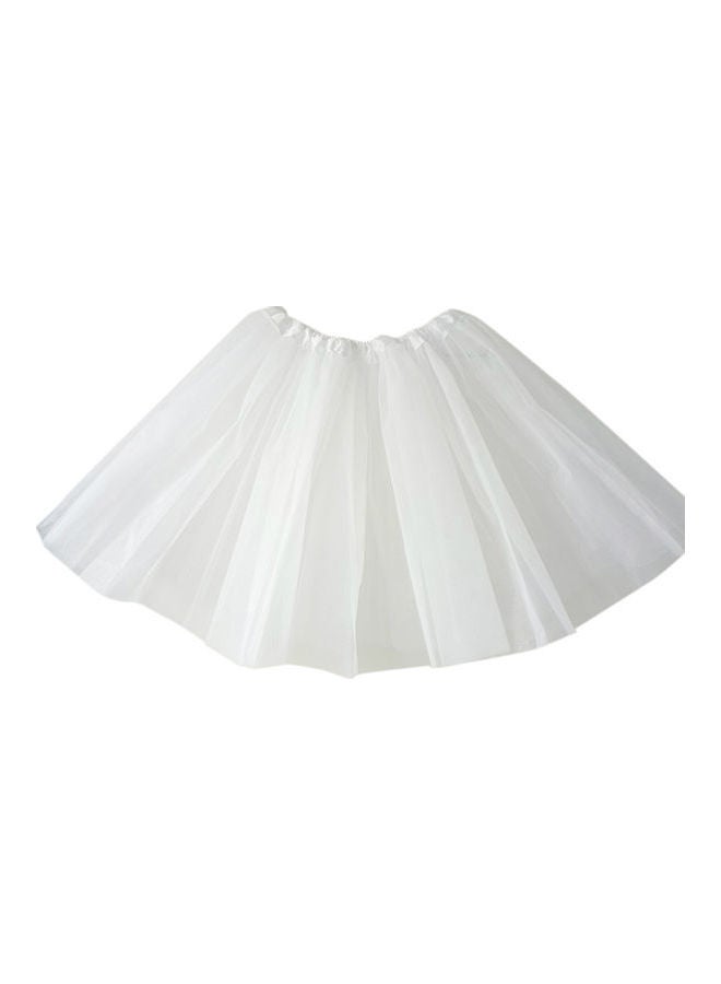 Short Dance Skirt White