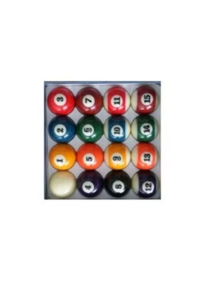 16-Piece Billiard Table Balls Set