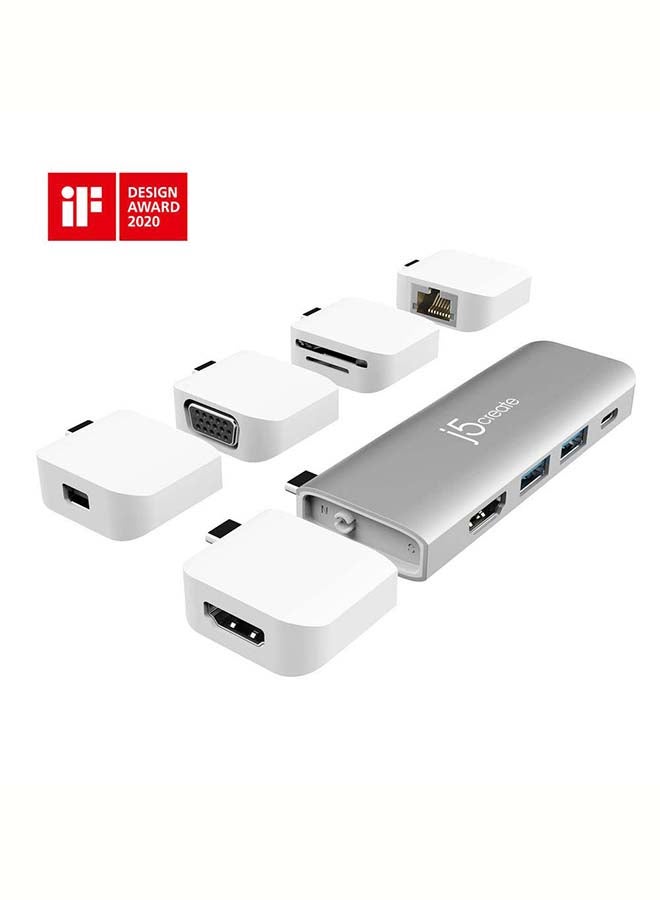 JCD389 11-In-1 USB-C Modular Mini Dock Multicolour