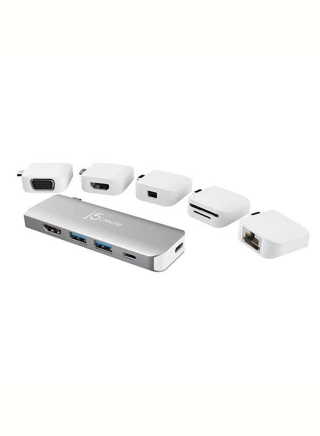 JCD389 11-In-1 USB-C Modular Mini Dock Multicolour