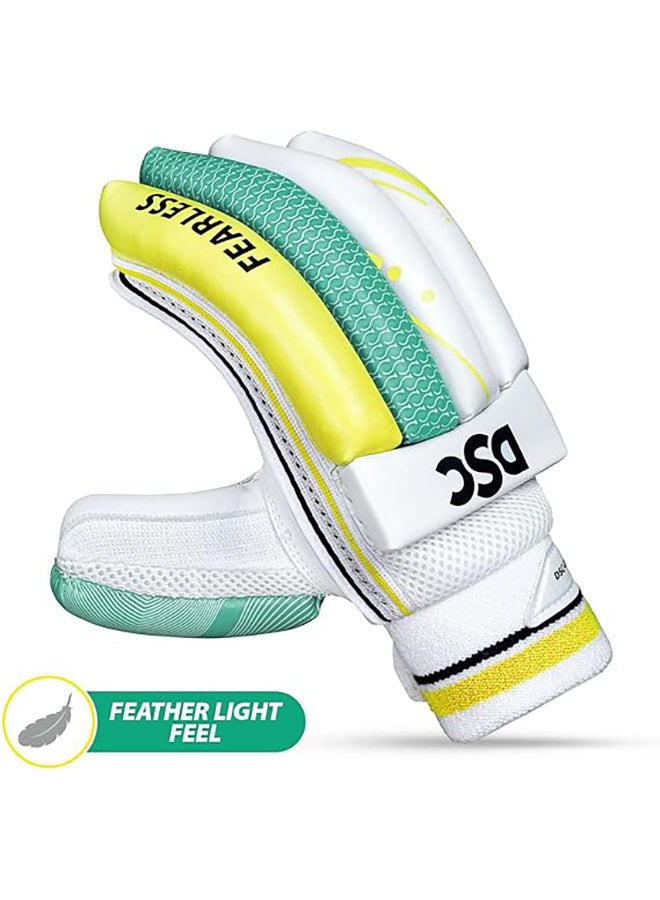 Condor Atmos Cricket Batting Gloves | Premium Cricket Batting Gloves | Enhanced Protection & Comfort | Breathable Mesh & Leather Design