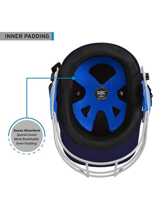 GUARD Cricket Helmet | For Men & Boys | Steel Grill | Adjustable Back Support Strap | Removable and washable sweatband | Lightweight