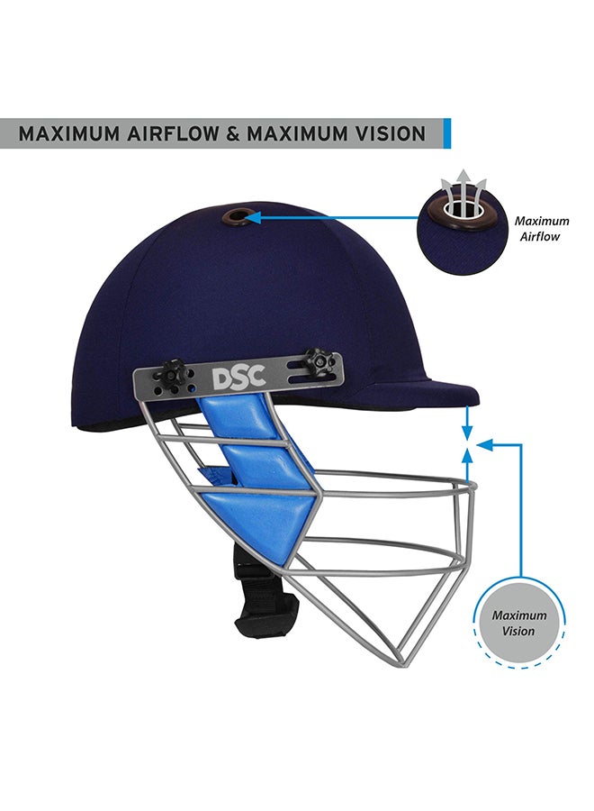 GUARD Cricket Helmet | For Men & Boys | Steel Grill | Adjustable Back Support Strap | Removable and washable sweatband | Lightweight