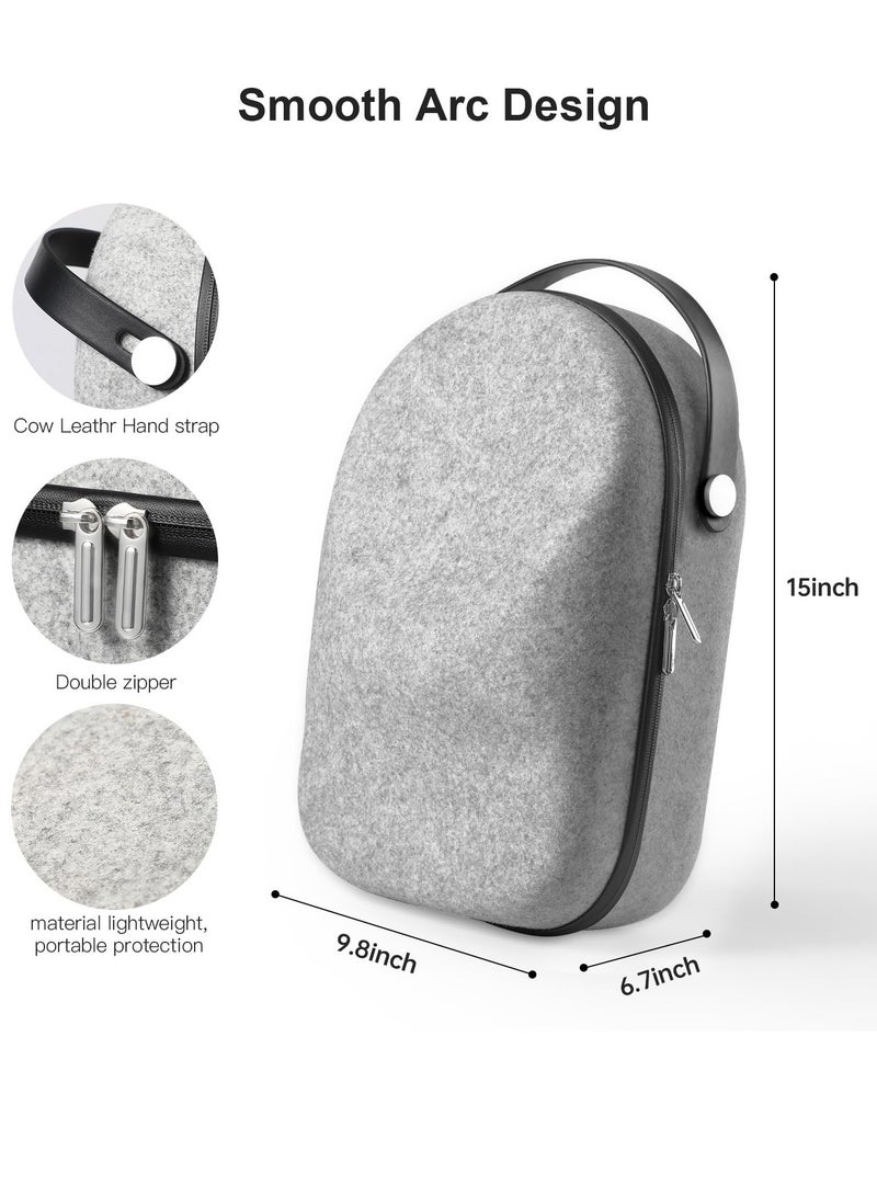 Hard Carrying Case for Meta Oculus Quest 2/Quest 3/Vision Pro Original/Elite Version VR Gaming Headset and Touch Controllers - Travel and Home Storage Compatible Accessories