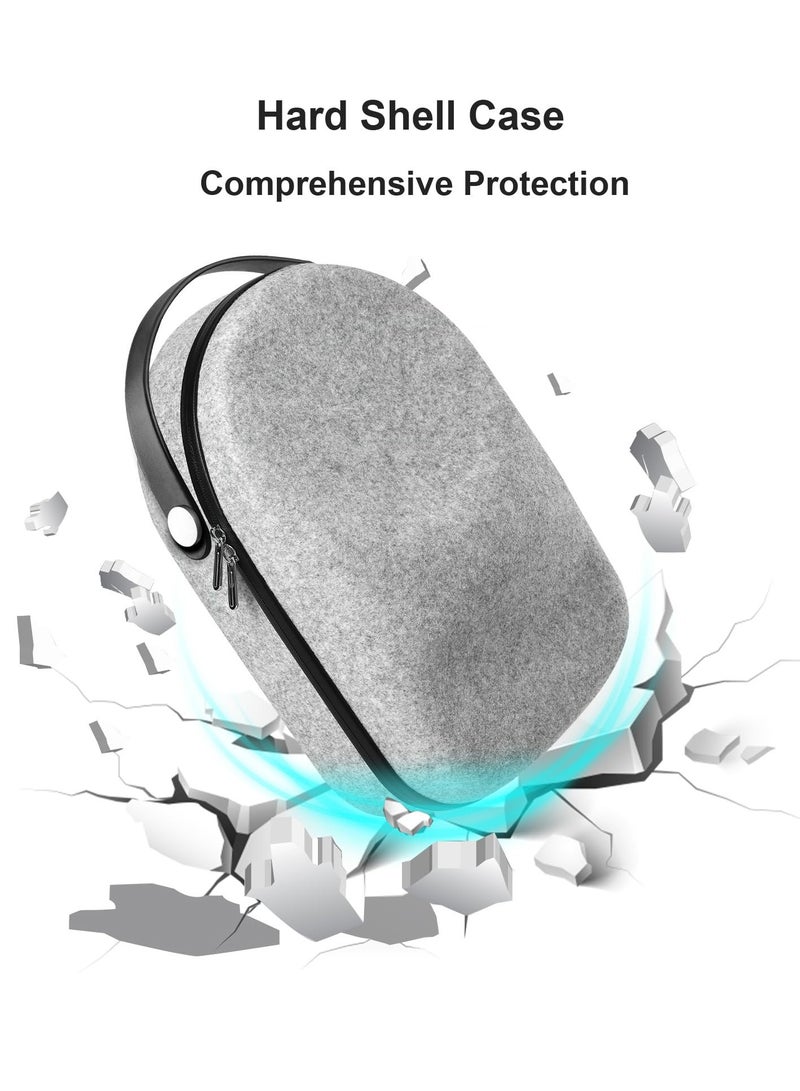 Hard Carrying Case for Meta Oculus Quest 2/Quest 3/Vision Pro Original/Elite Version VR Gaming Headset and Touch Controllers - Travel and Home Storage Compatible Accessories