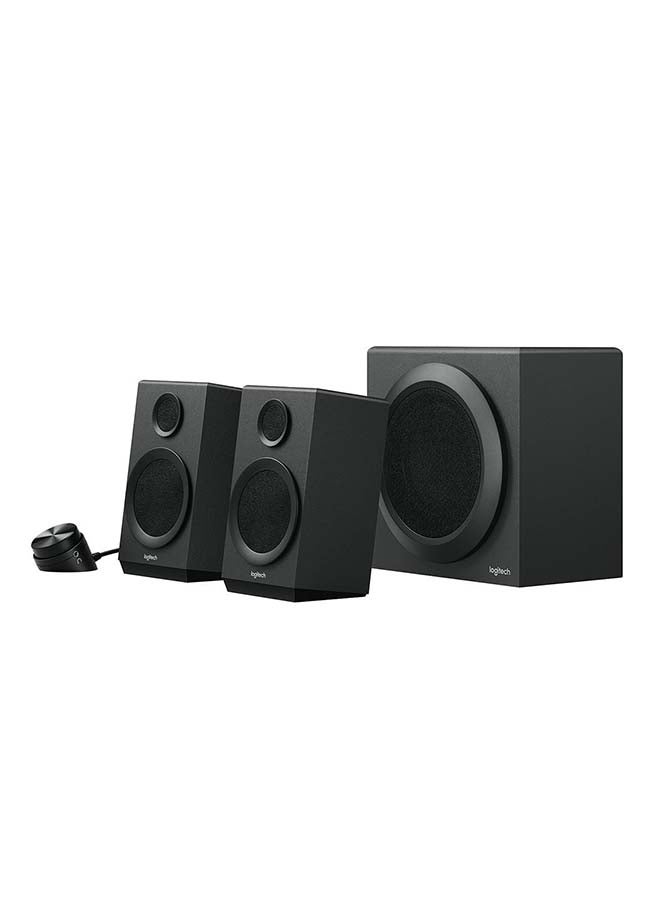 Z333 2.1 Multimedia Speaker System With Subwoofer, EU PLUG, Rich Bold Sound, 80 Watts Peak Power, Strong Bass, 3.5mm Audio and RCA Inputs, PC/PS4/Xbox/TV/Smartphone/Tablet/Music Player Black