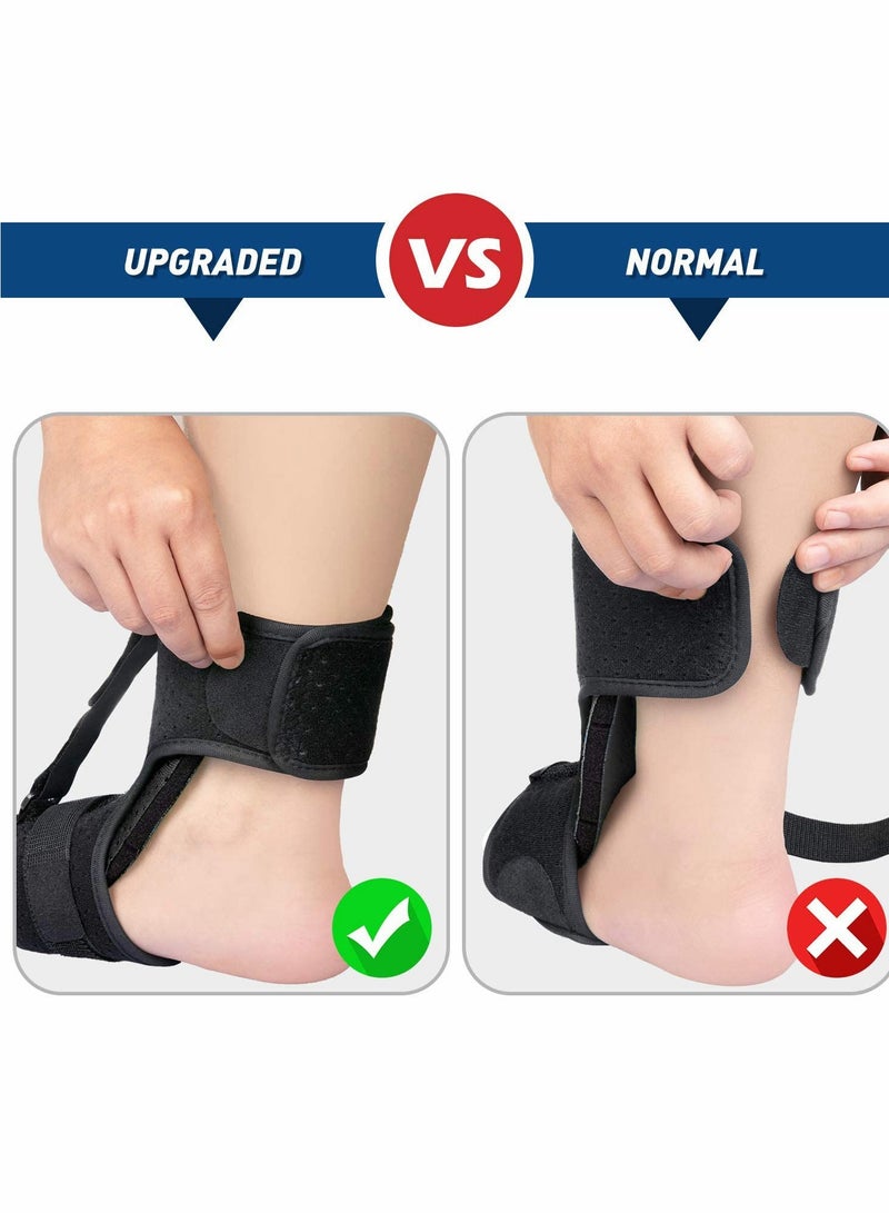 Ankle Support Brace, Adjustable Ankle Brace Foot Drop Orthotic Brace Set, for Plantar Fasciitis, Arch Foot Pain