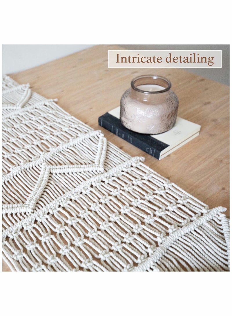 Macrame Table Runner Woven Wedding Table Decor