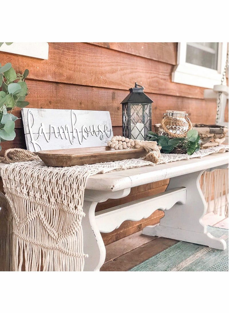 Macrame Table Runner Woven Wedding Table Decor