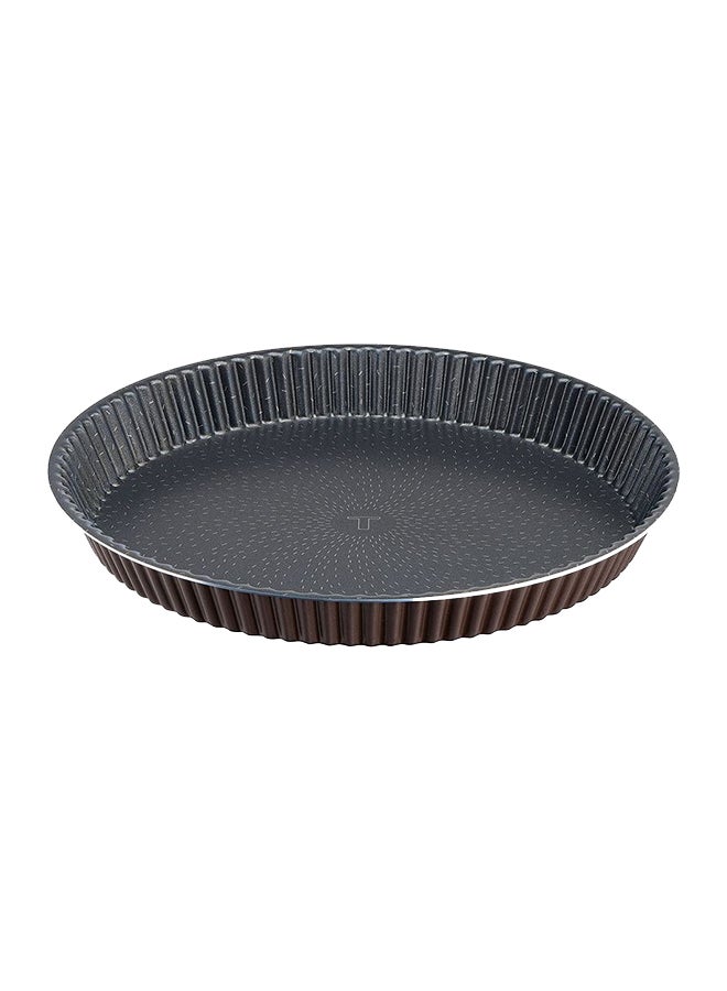 Non-Stick Fluted Tart Brown/Black 30cm