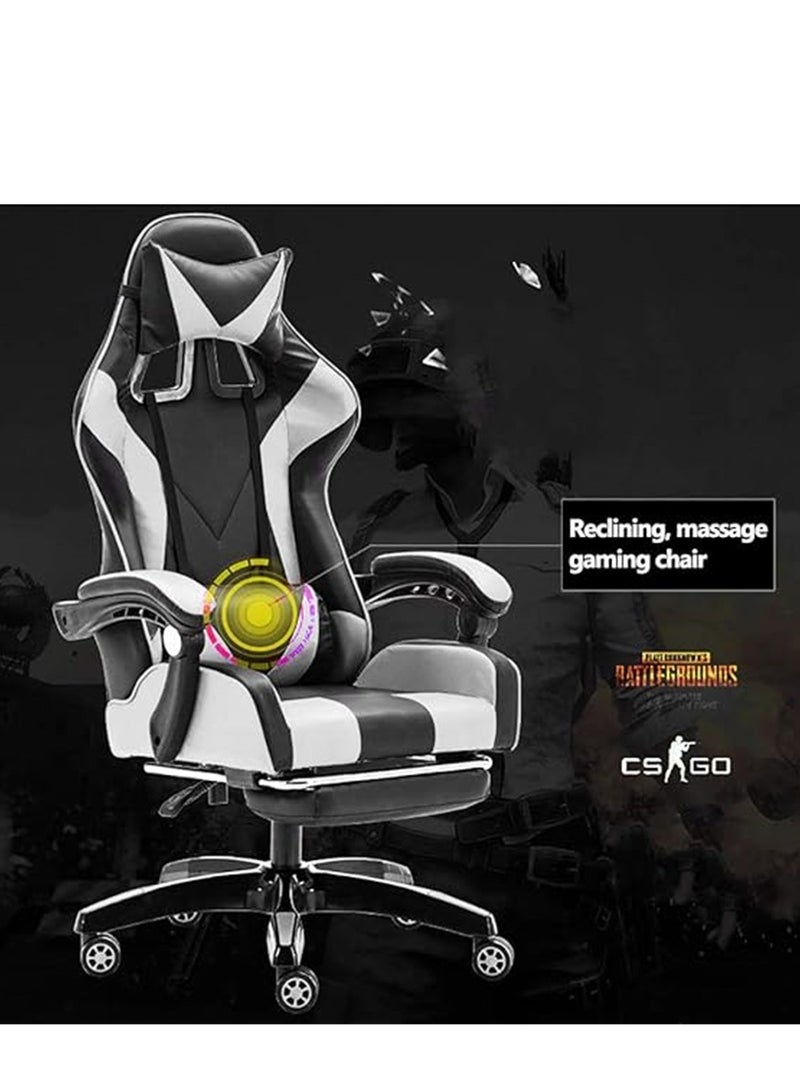 Gaming Chair Video Gaming Chair High Back Ergonomic Swivel Racing Computer Chair, Task Chair Rolling Office Chair