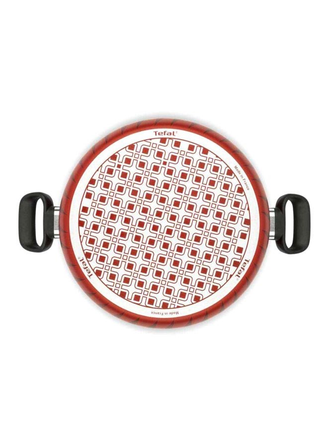 New Tempo Casserole With Lid Pink/Red/Silver 22cm
