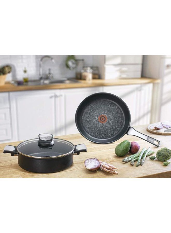 Expertise Casserole With Lid Black 24cm