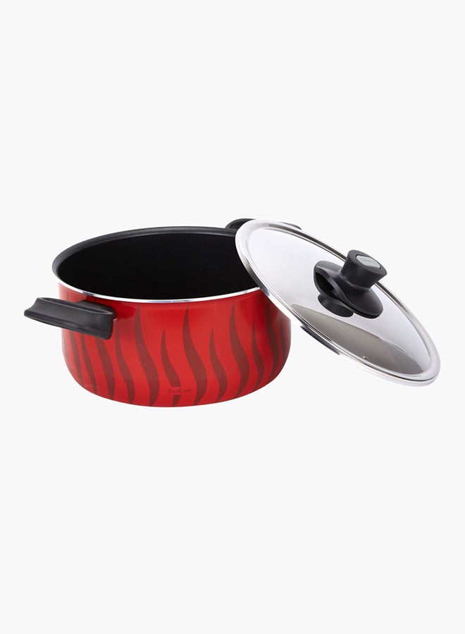 Tempo Casserole Red/Clear/Black 24cm