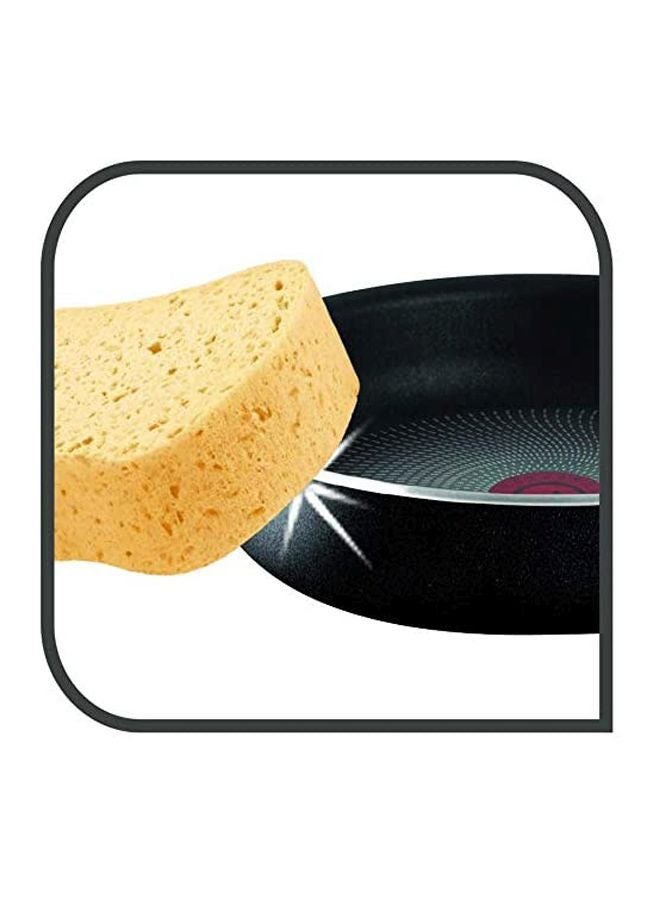 Tempo Flame Casserole With Lid Red/Black/Silver 26cm